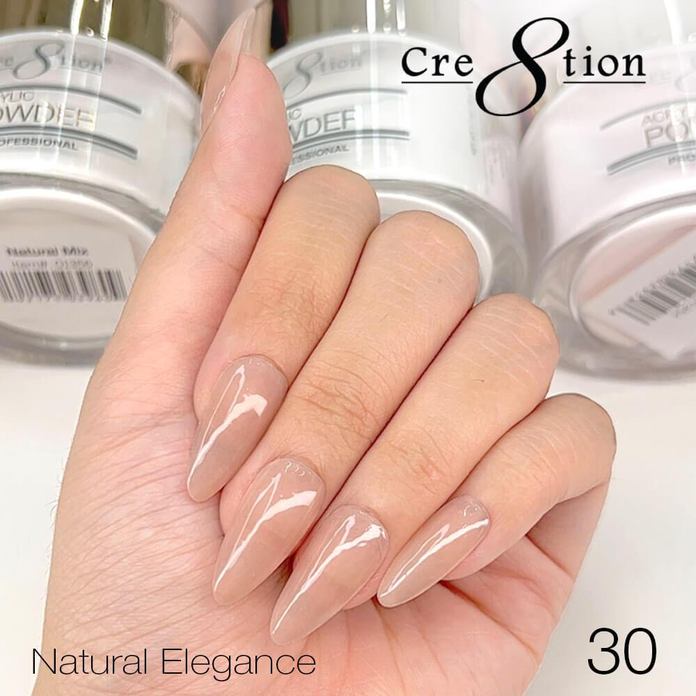 Cre8tion Acrylic Powder 4 Oz - Natural Elegance #30