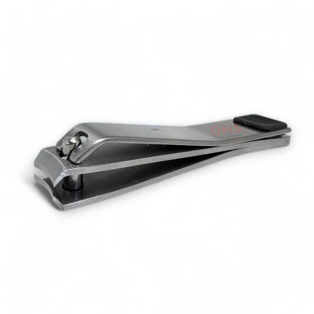 Stainless Steel with Rubber Thumb Grip Nail Clipper - Curved Edge