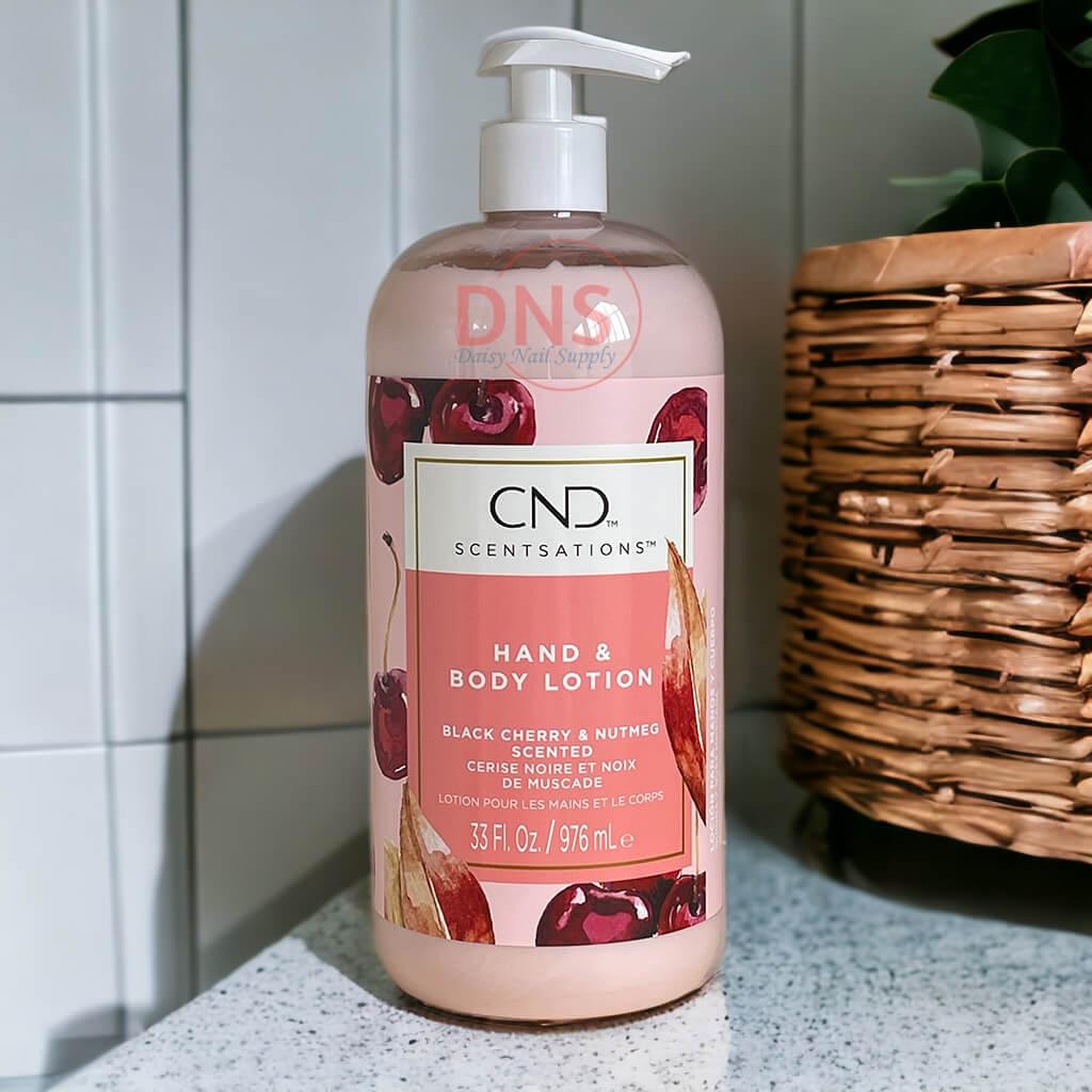 CND Hand & Body Lotion - Black Cherry & Nutmeg