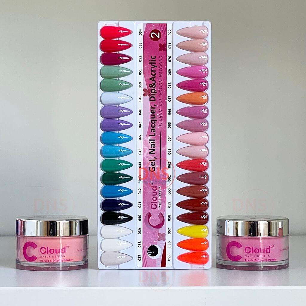 Chisel Cloud Dipping Powder 2 Oz - (Set 36 Colors #037 --> #072) + Free Color Chart