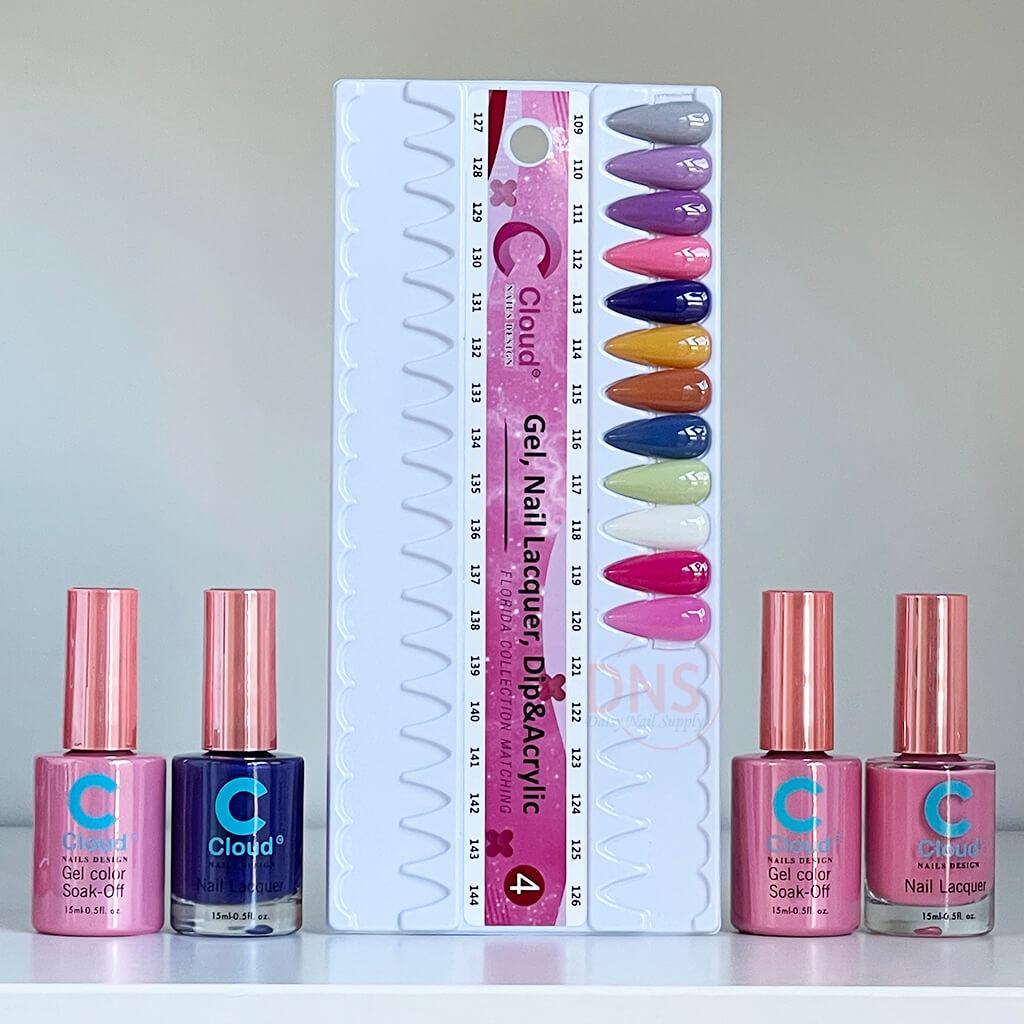 Chisel Cloud Duo Gel + Matching Lacquer (Set 12 Colors #109 --> #120)