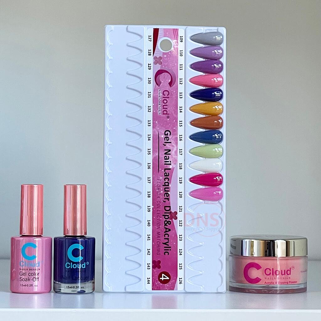 Chisel Cloud Trio Gel + Lacquer + Dip Powder (Set 12 Colors #109 --> #120)