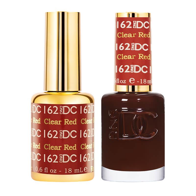 DND DC - Gel Polish & Matching Nail Lacquer Set - #162 Clear Red