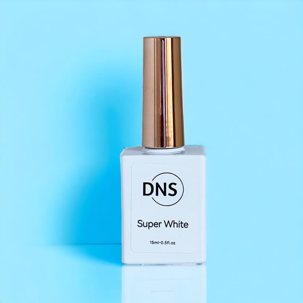 DNS Soak Off Gel Polish - Super White 0.5 Oz