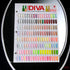 Diva Soak off Gel Set 36 Colors (#110 - 145) + Color chart Free