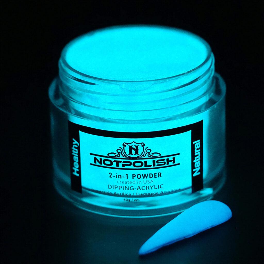 NotPolish Glow In The Dark Dip Powder 2 Oz - G 23 Creamy Sugar