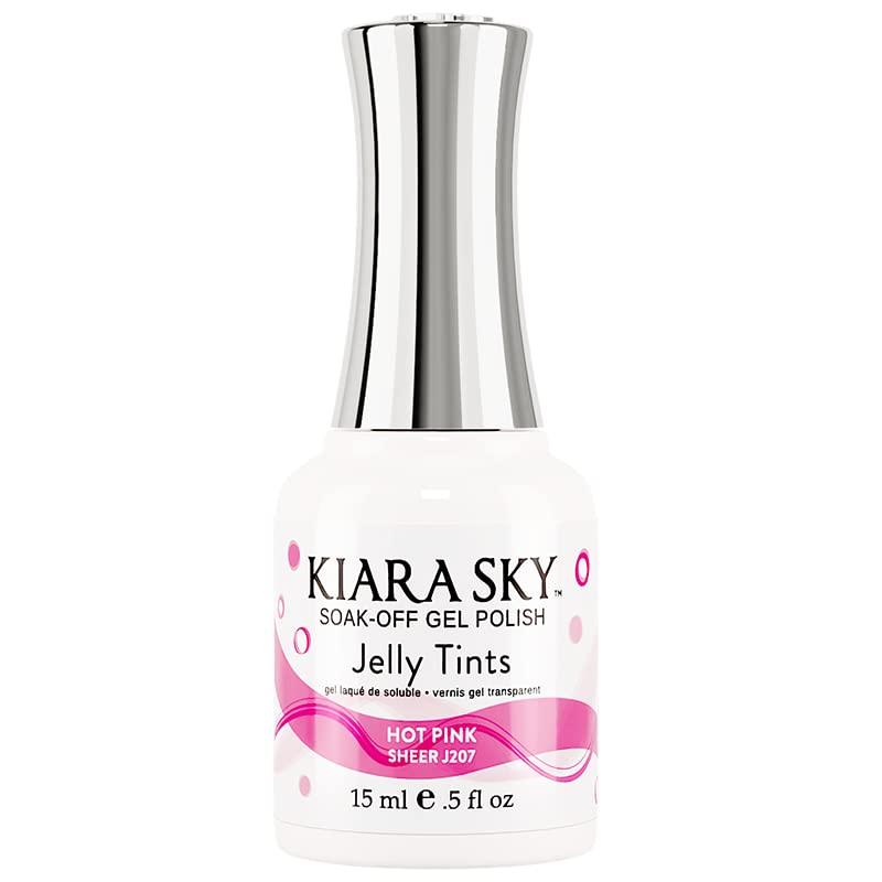 Kiara Sky Soak Off Gel Jelly Tint - Hot Pink Sheer J207