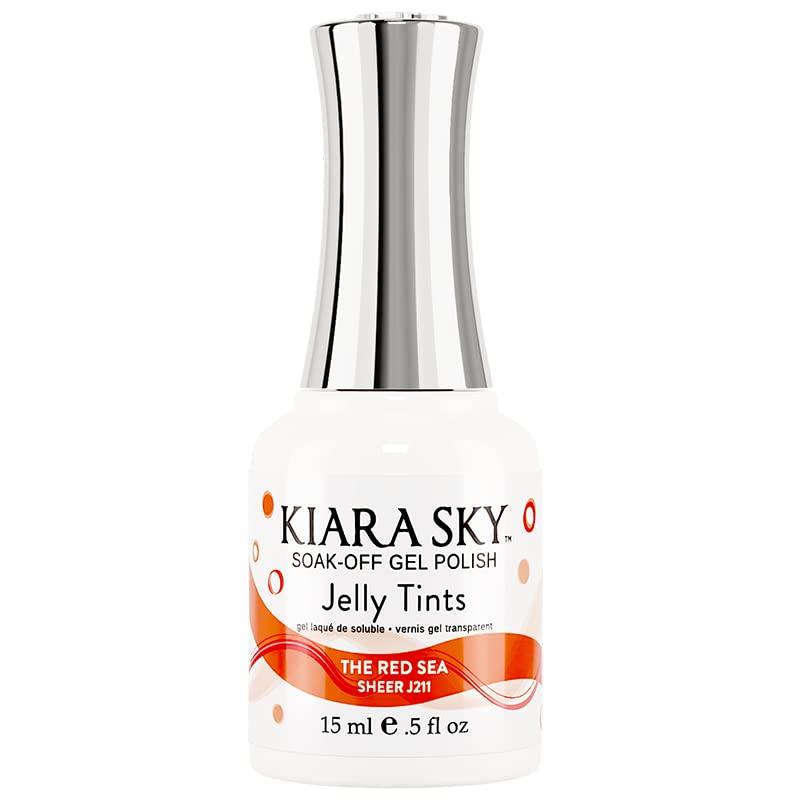 Kiara Sky Soak Off Gel Jelly Tint - The Red Sea Sheer J211