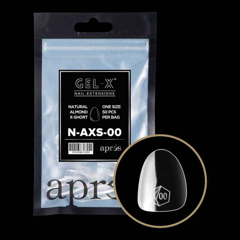 Apres Gel - X Tips Refill Bag - Natural Almond - One Size 50pcs Per Bag