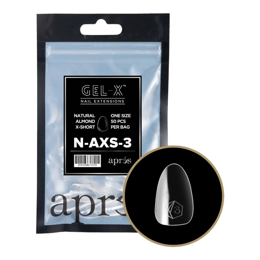 Apres Gel - X Tips Refill Bag - Natural Almond - One Size 50pcs Per Bag