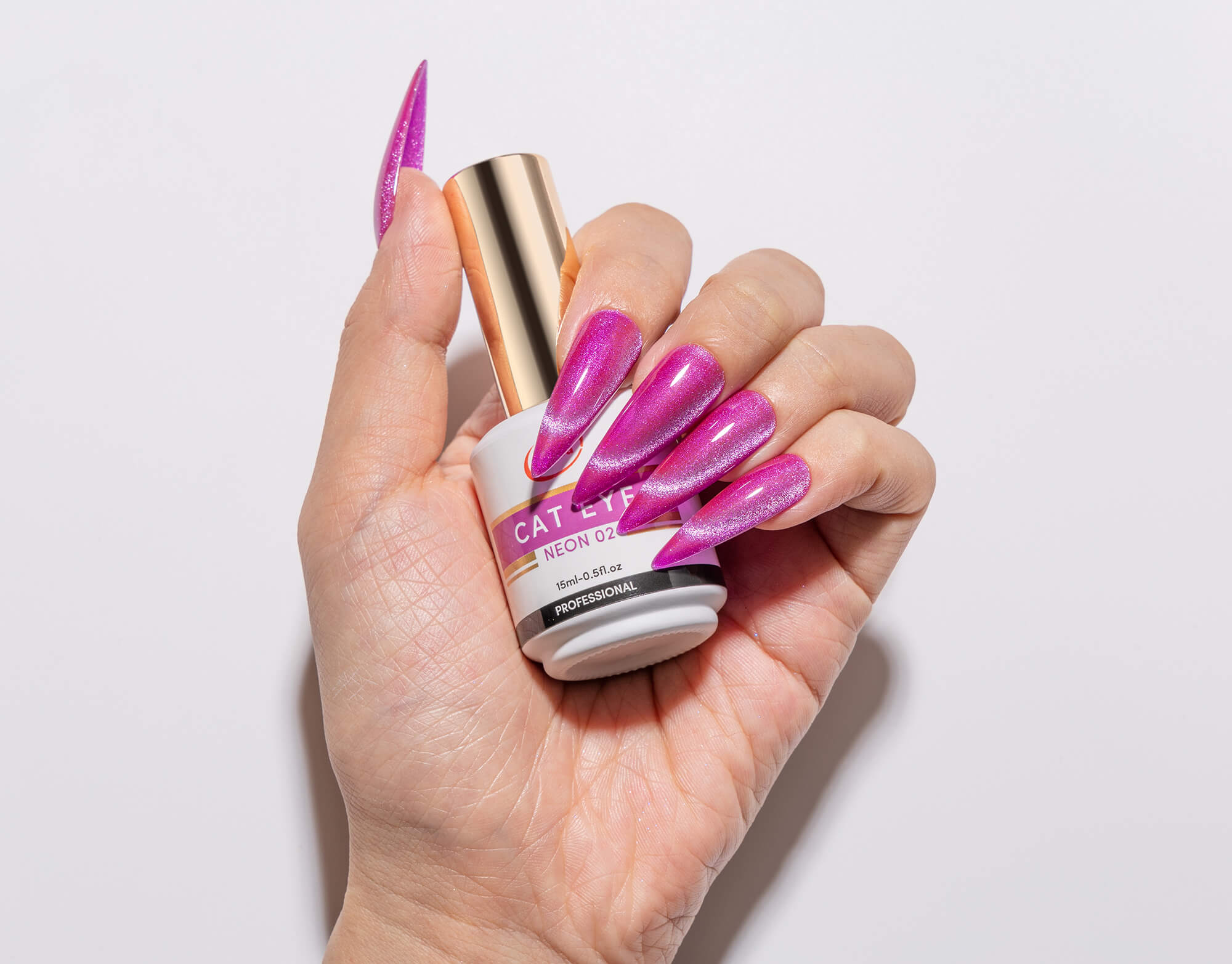 Vanfa Soak off Gel Nail Polish Cat Eye 0.5 Oz Neon Collection *Pick your colors*