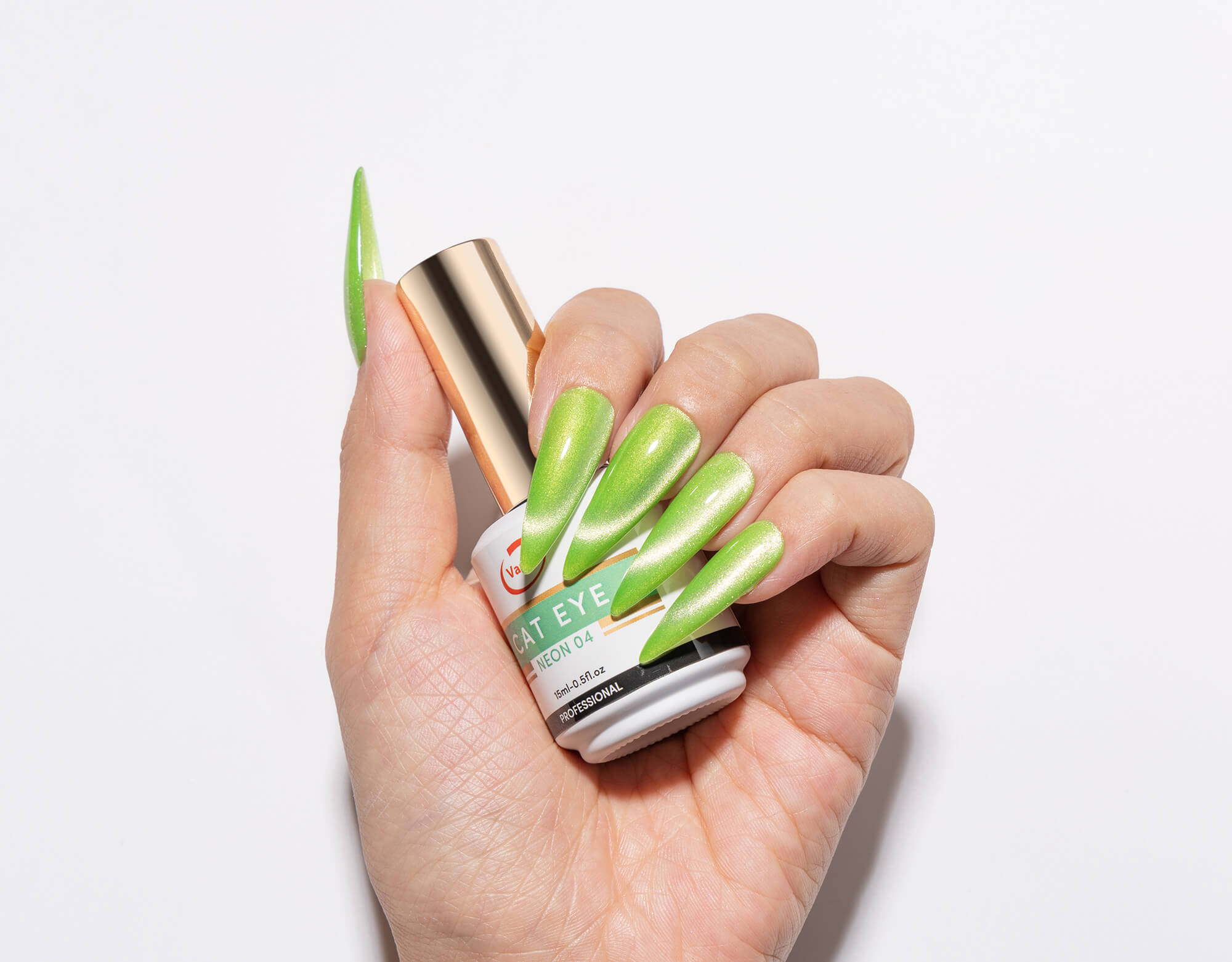 Vanfa Soak off Gel Nail Polish Cat Eye 0.5 Oz Neon Collection *Pick your colors*