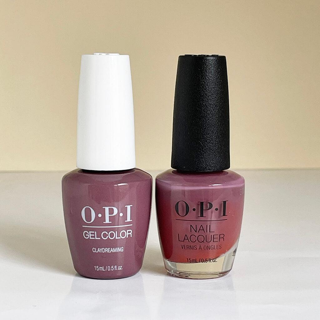 OPI Duo Gel + Matching Lacquer F002 Claydreaming