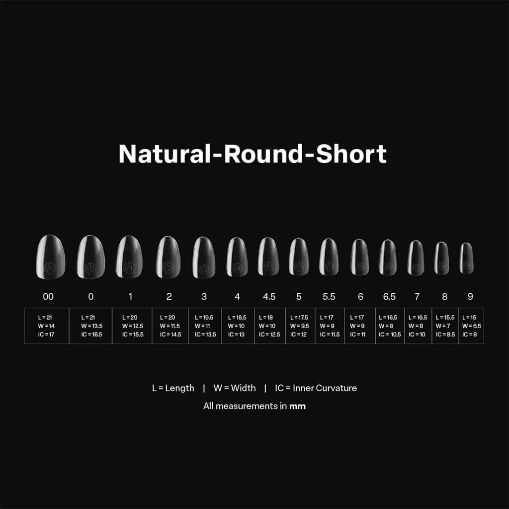 Gel X Natural Round Short (Box of 600 Tips)