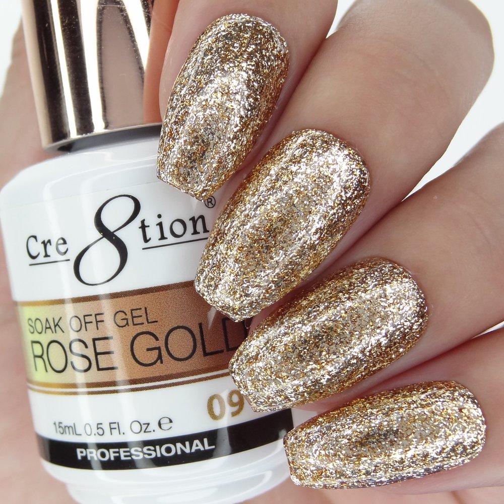 Cre8tion Soak Off Gel Rose Gold Collection 0.5 Oz - #09