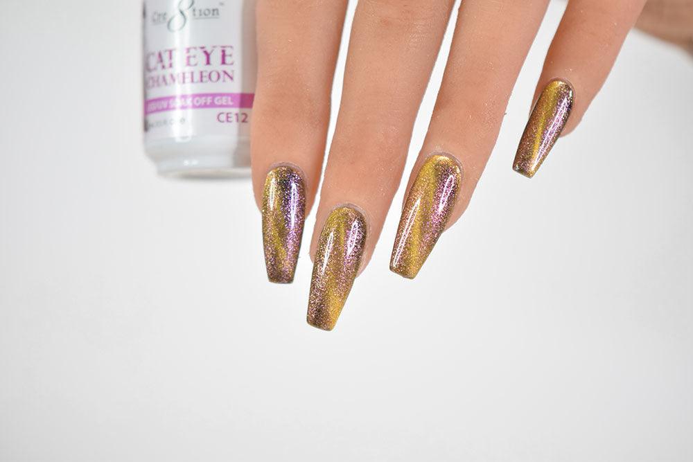 Cre8tion Cat Eye Chameleon UV/LED Soak Off Gel 0.5 Fl oz. CE12