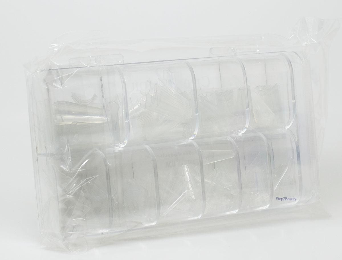 Cre8tion Nail Tips #01 Clear Coffin 500 pcs - Item#15129