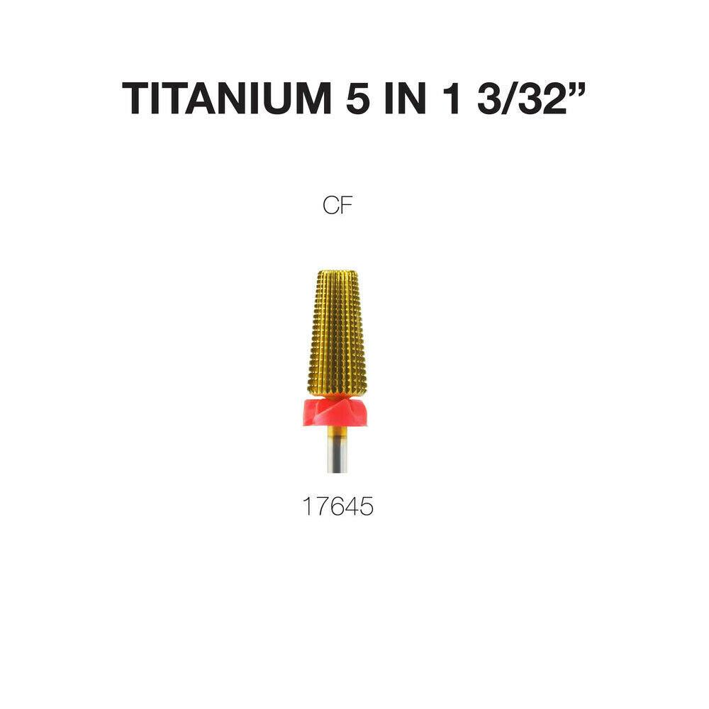 Nail Drill Carbide Bit 3/32'' Shank  | Cre8tion 17645 - Titanium CF