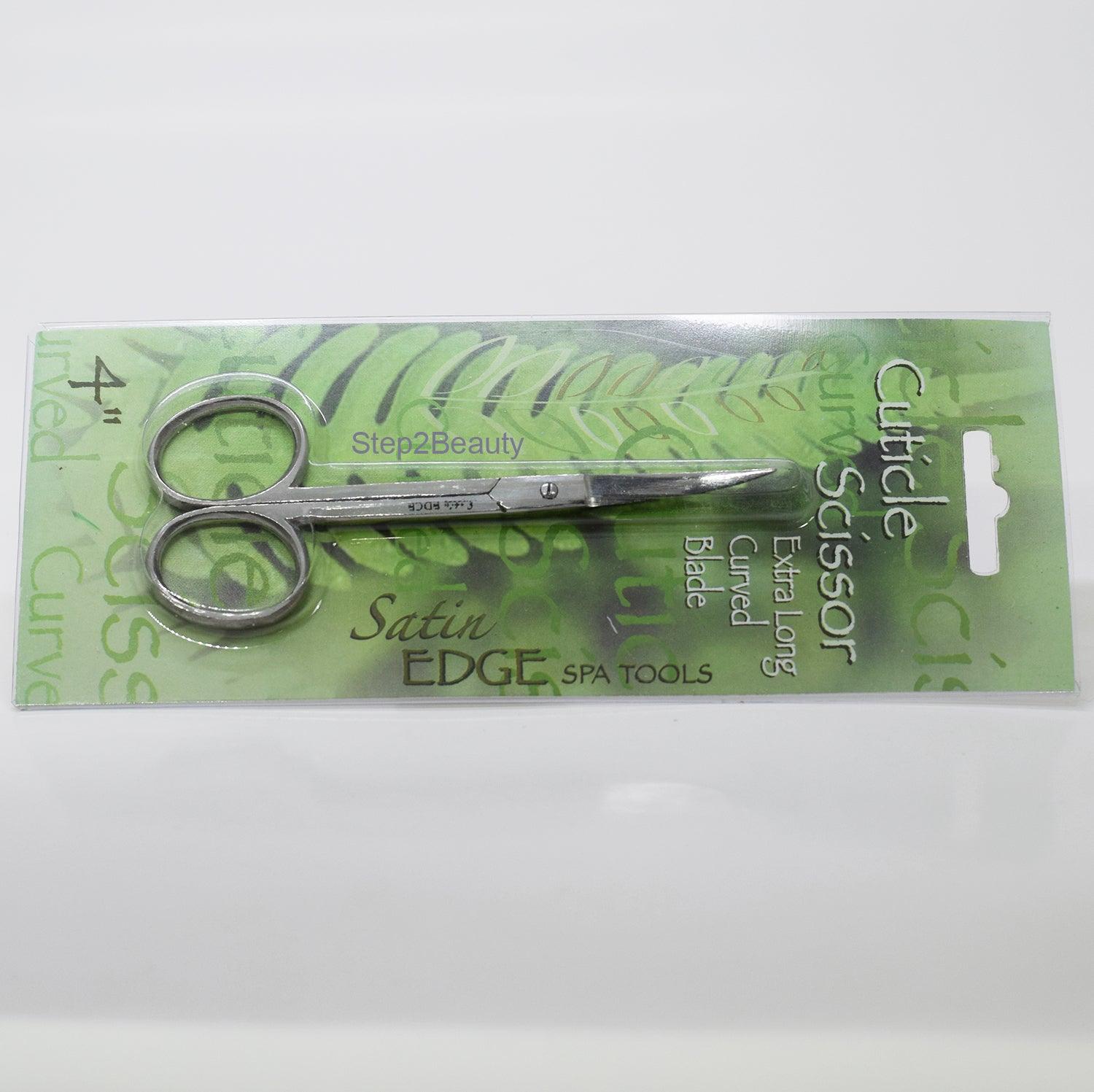 Satin Edge 4" Cuticle Scissor with Extra Long Curved Blade #SE-2105