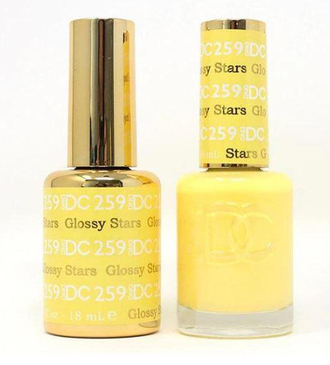 DND DC - Gel Polish & Matching Nail Lacquer Set - #259 GLOSSY STARS