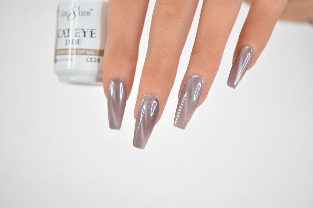 Cre8tion Cat Eye Jade UV/LED Soak Off Gel 0.5 Fl oz. CE28