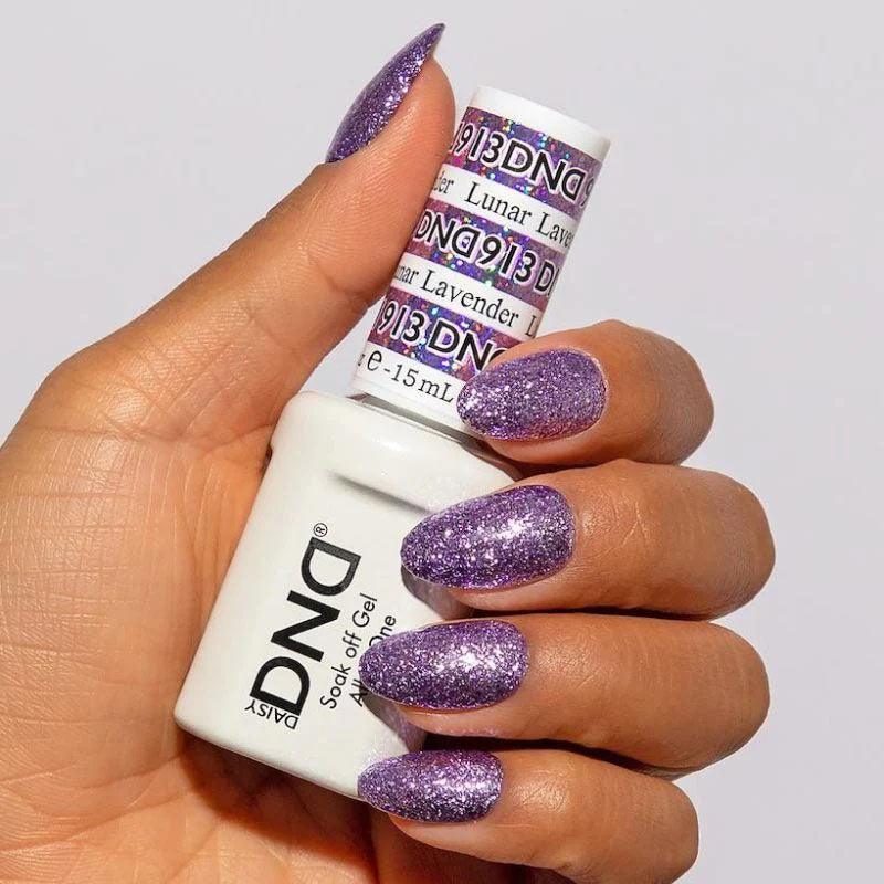 DND Gel & Matching Nail Lacquer #913 Lavender Daisy Supply