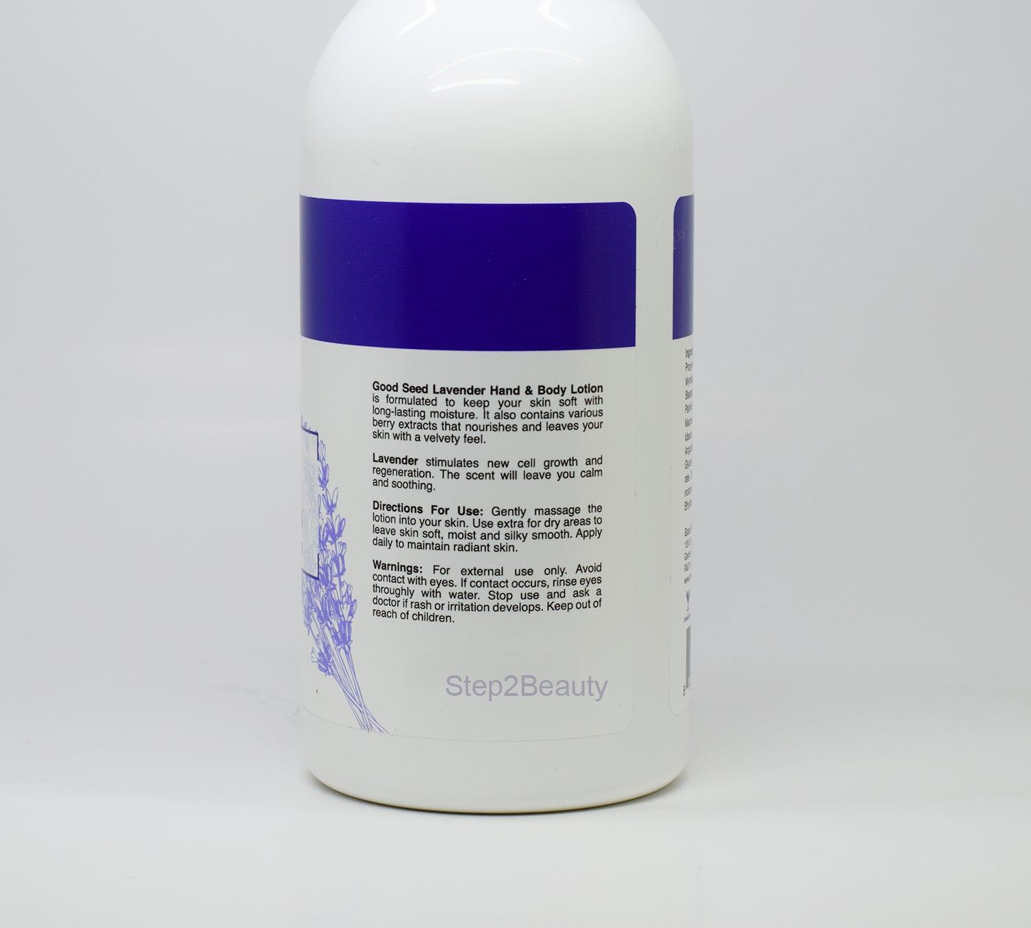 Good Seed Hand and Body Lotion 30 Oz - LAVENDER