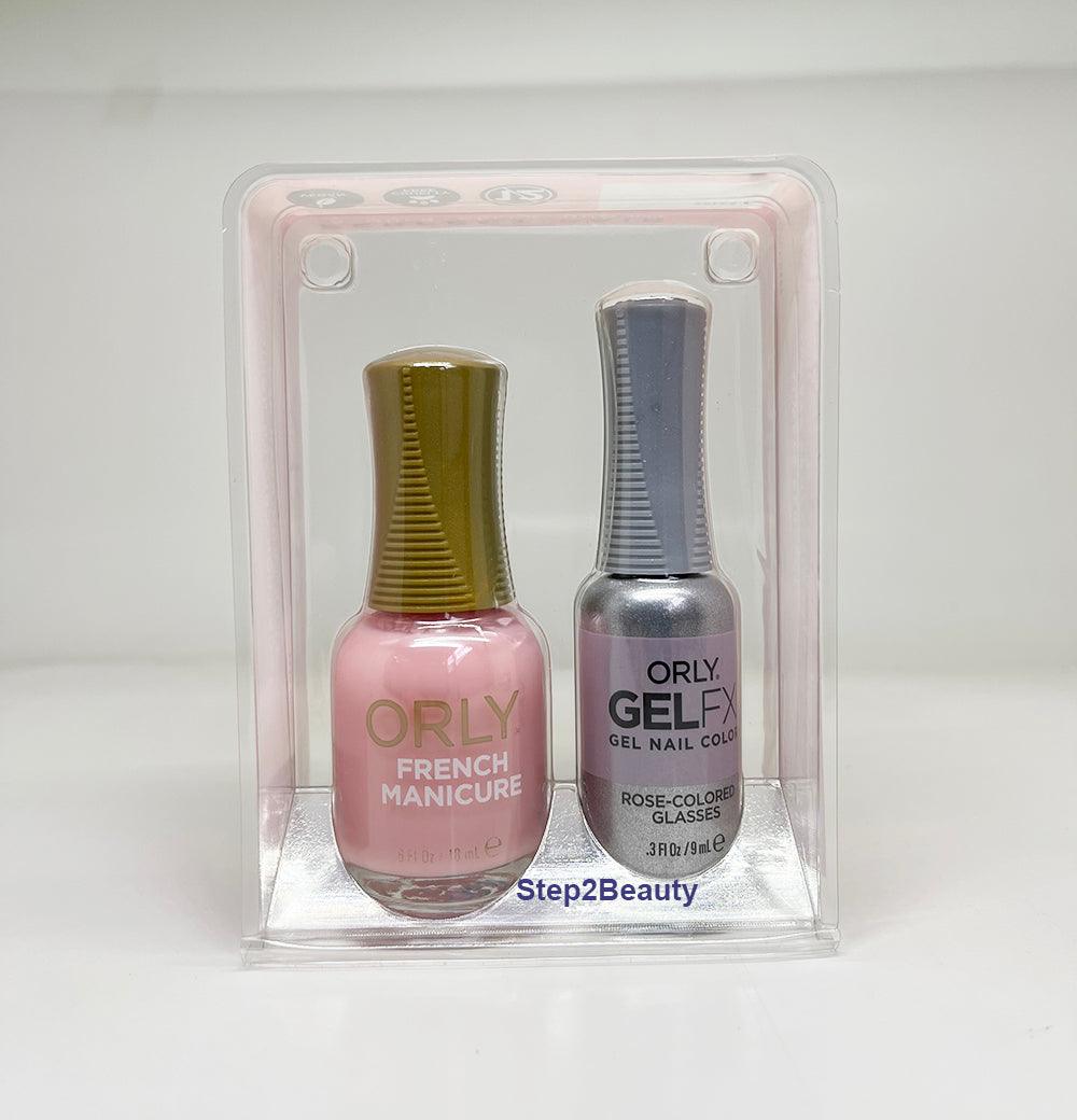 Orly Duo Perfect Pair Lacquer .6 Oz + GelFX .3 Oz - Rose-Colored Glasses