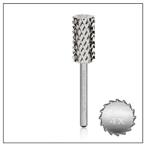 Carbide Nail Drill Bit | 3/32'' Shank ST4X Large Silver Barrel Coarse