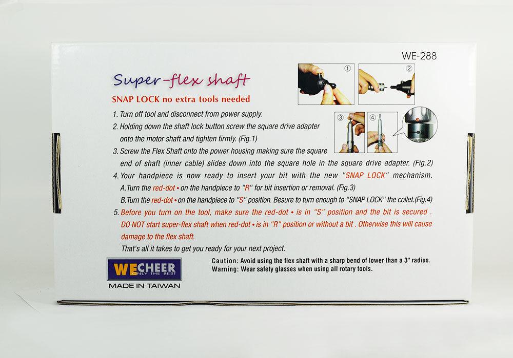BTool Rotary - Wecheer Super Flex Shaft - BTool foot Control Nail Drill Set