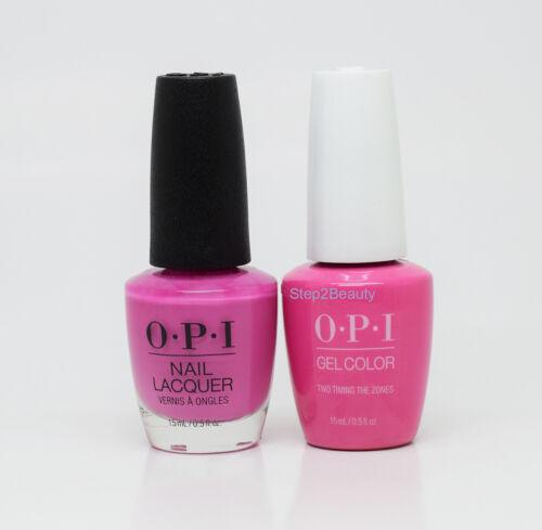 OPI Duo Gel + Matching Lacquer F80 Two-timing the Zones