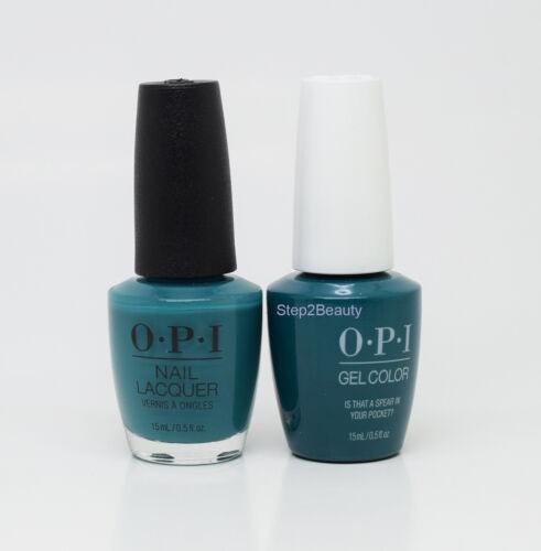 OPI Duo Gel + Matching Lacquer F85 Is That A Spear In Your Pocket?