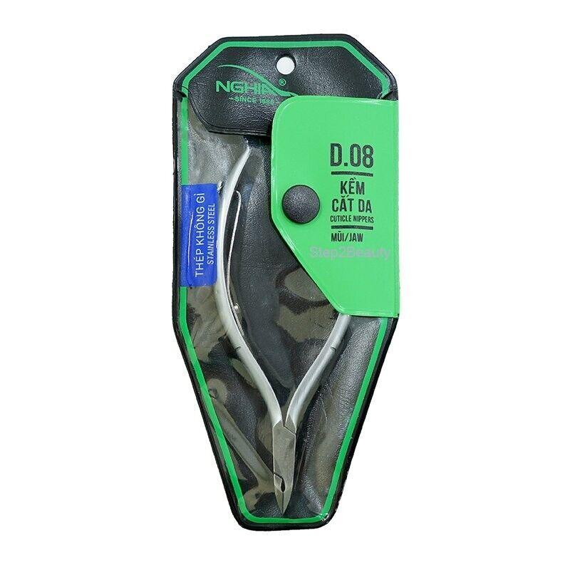 thumbnail image 2 of Nghia Stainless Steel Cuticle Nipper – D03 Jaw 16, Grey Plated, Made In Vietnam 2 of 5