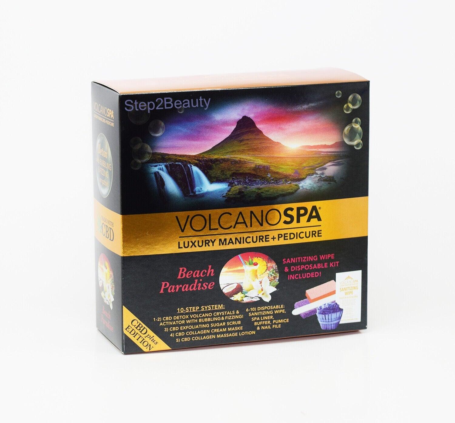 Lapalm Volcano Spa Pedicure 5-Step Kit - Beach Paradise (Pack of 10 Kits)