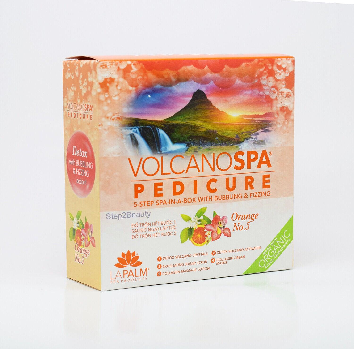 Lapalm Volcano Spa Pedicure 5-Step in A Box Kit - Orange No.5