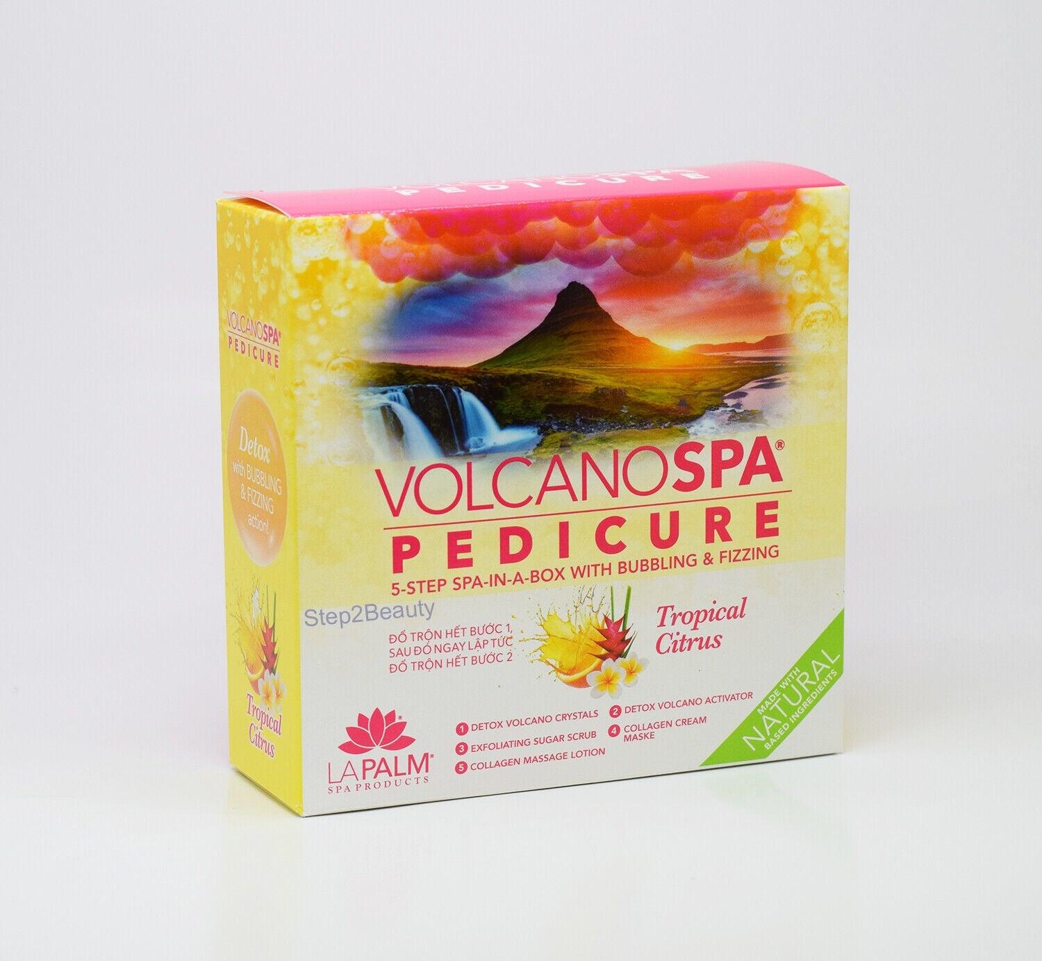 Lapalm Volcano Spa Pedicure 5-Step Kit - Tropical Citrus (Pack of 10 Kits)
