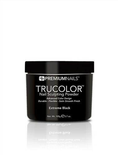 PremiumNails Acrylic Trucolor Nail Powder - 3.7 oz EXTREME BLACK