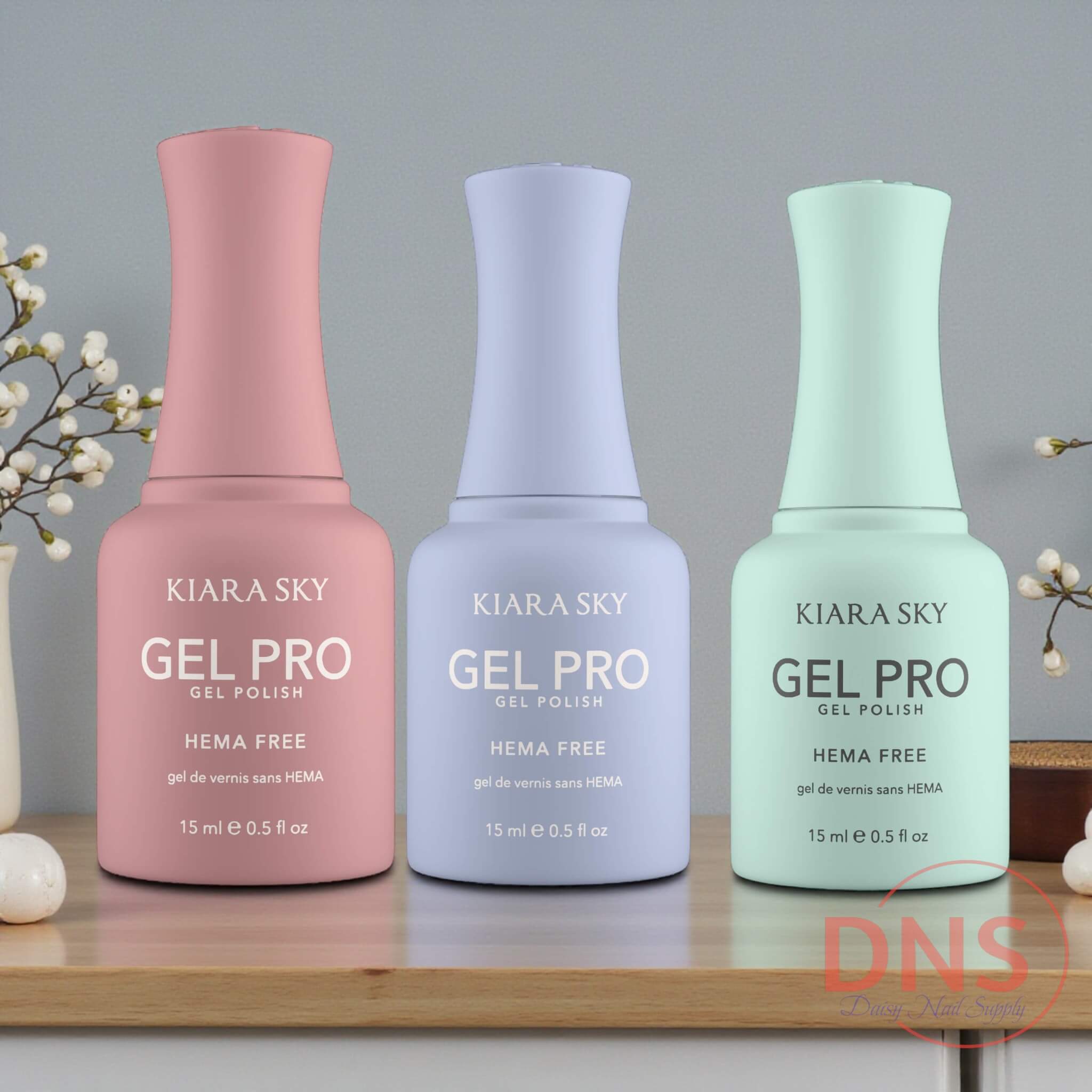 Kiara Sky GEL PRO Gel Polish HEMA FREE - HFG 005 + 051 + 044