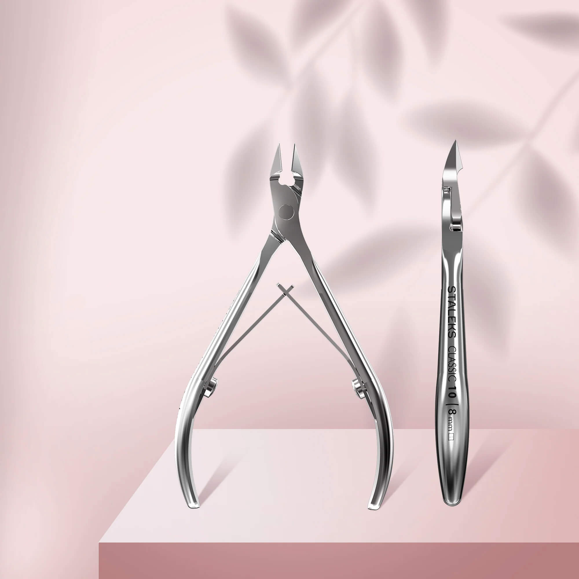 Staleks Cuticle Nail Nipper - Stainless Steel - Square Head - CLASSIC 10 Full Jaw 8mm (NC-10-8)