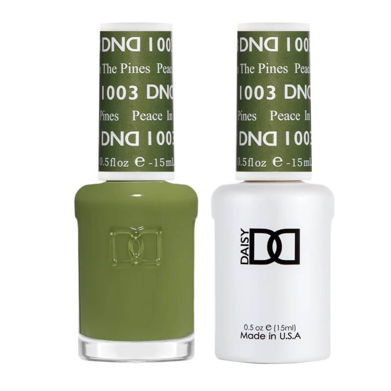 DND Gel Polish & Matching Nail Lacquer #1003 Peace in the Pines