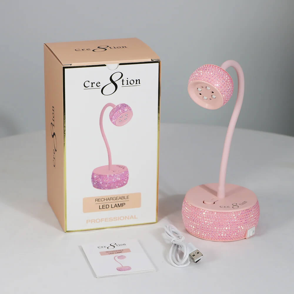 Cre8tion Rechargeable LED Lamp 12W - Pink - Item #13363