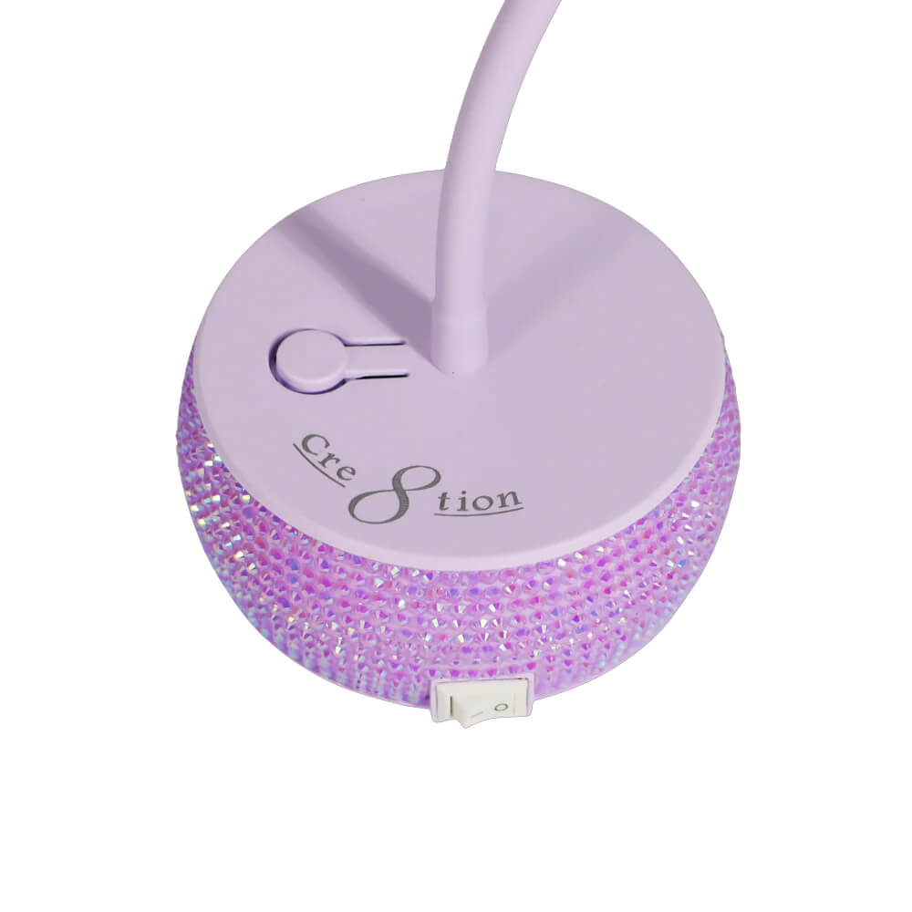 Cre8tion Rechargeable LED Lamp 12W - Purple Crystal - Item #13364