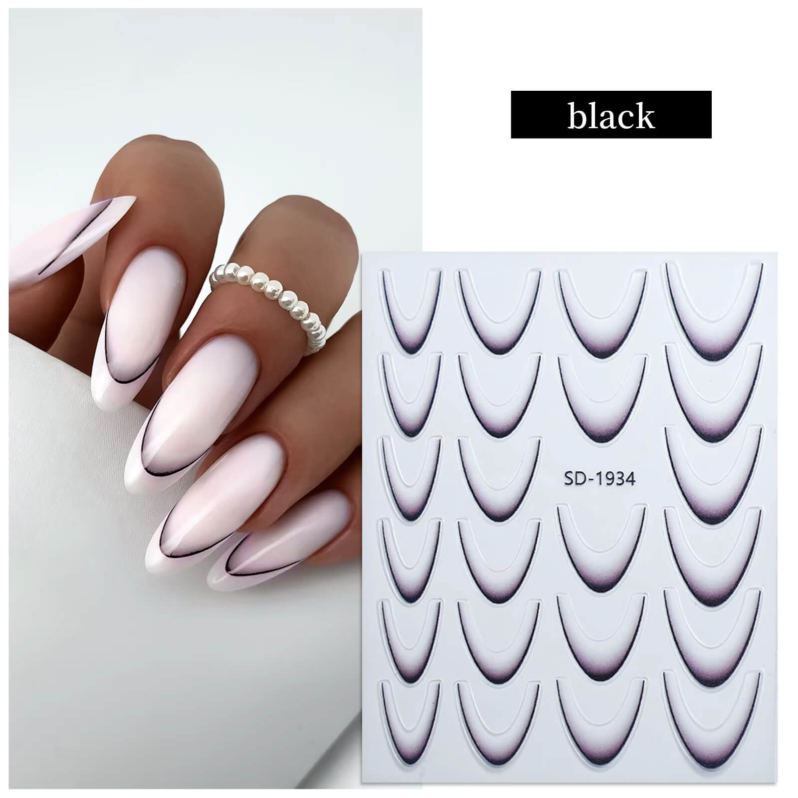 5D French Nail Art Stickers * Pick Any Style*