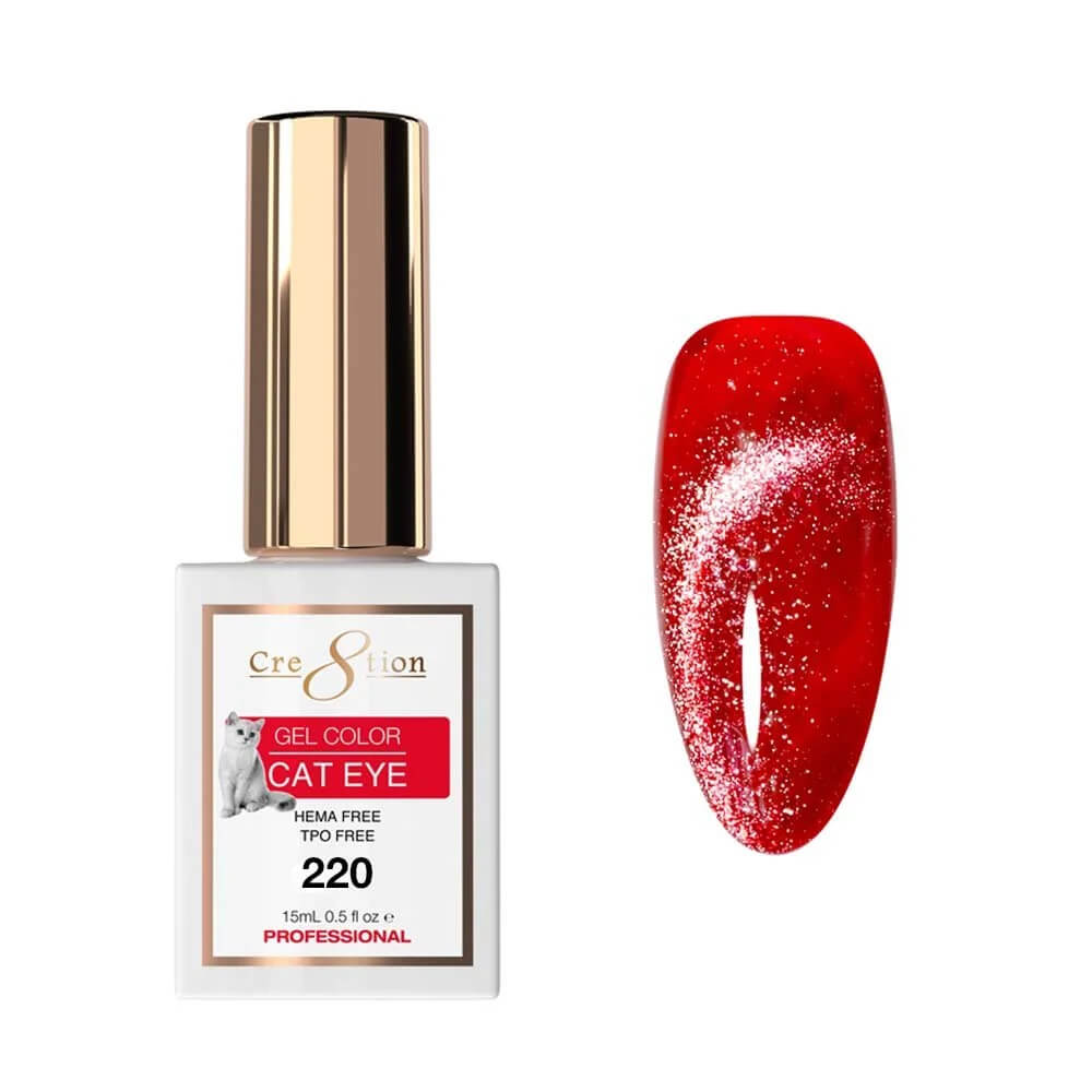 Cre8tion Soak Off  Gel Cat Eye 0.5 Oz #220