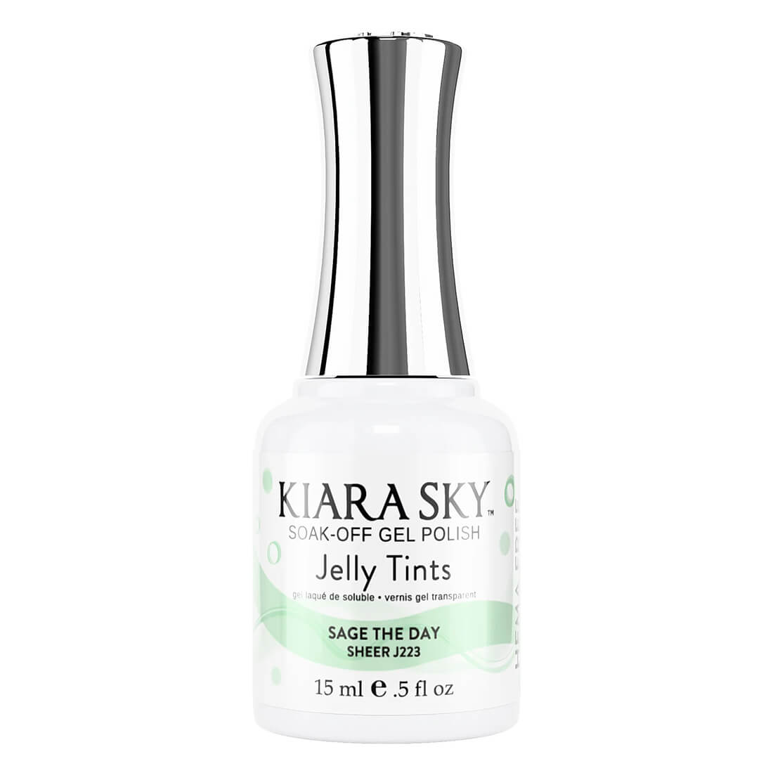 Kiara Sky Soak Off Gel Jelly Tints - Sheer J223 Sage The Day