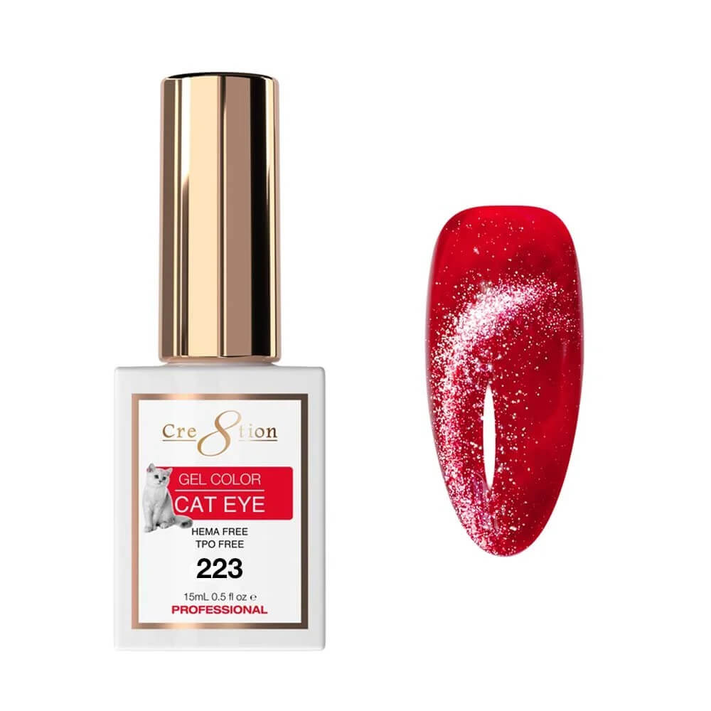 Cre8tion Soak Off  Gel Cat Eye 0.5 Oz #223
