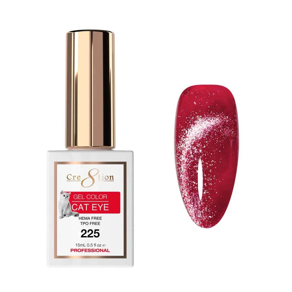 Cre8tion Soak Off  Gel Cat Eye 0.5 Oz #225