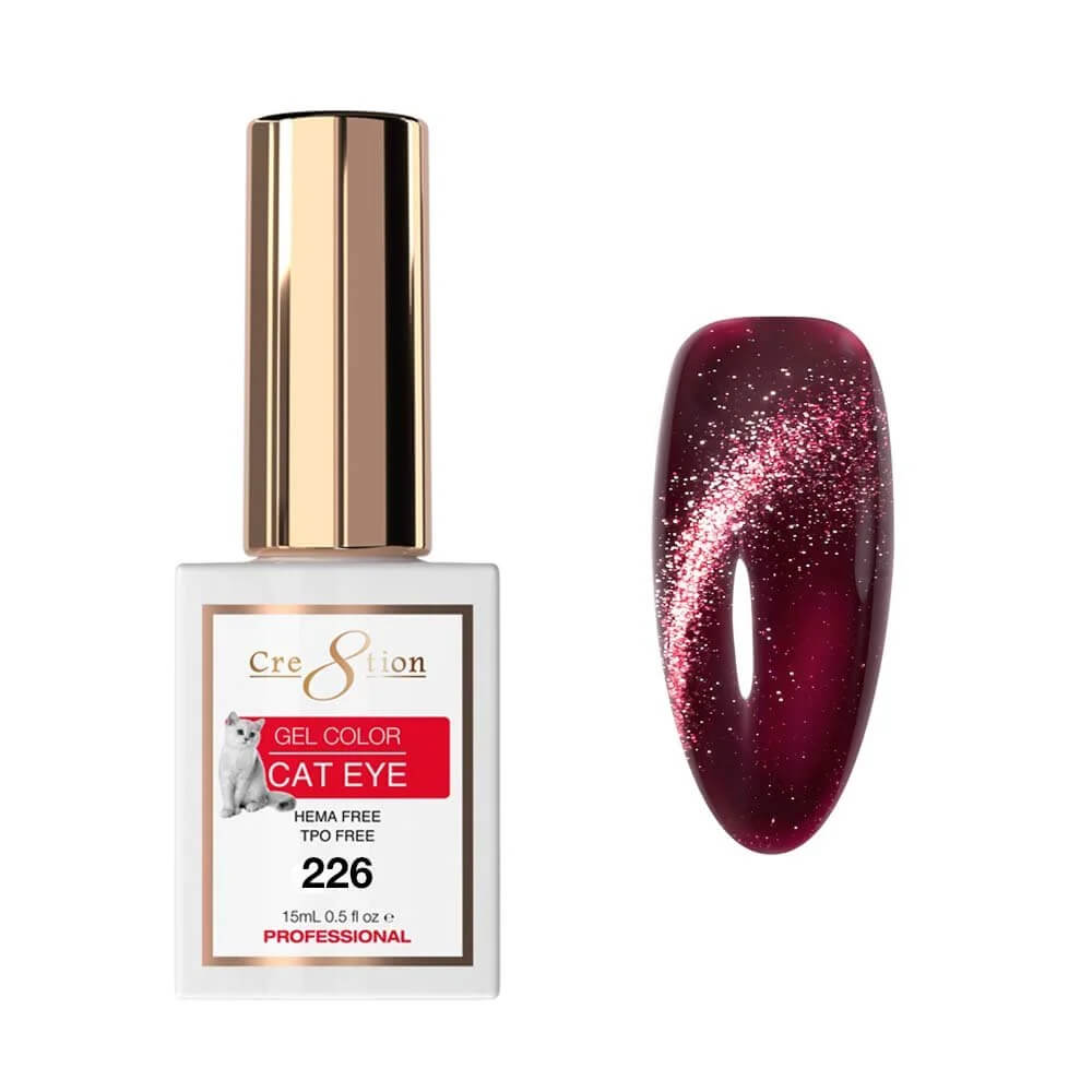 Cre8tion Soak Off  Gel Cat Eye 0.5 Oz #226