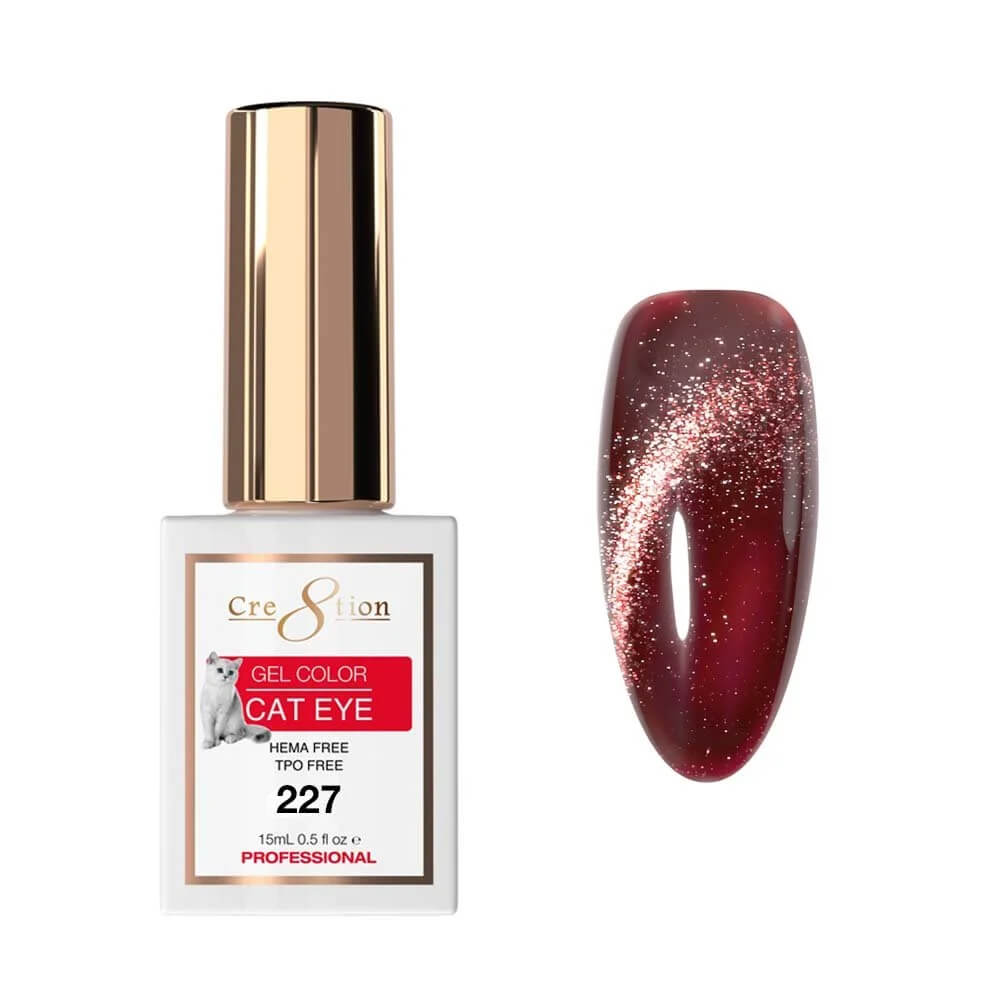Cre8tion Soak Off  Gel Cat Eye 0.5 Oz #227
