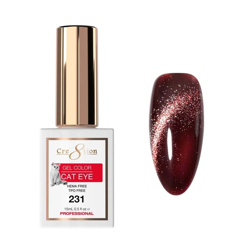 Cre8tion Soak Off  Gel Cat Eye 0.5 Oz #231